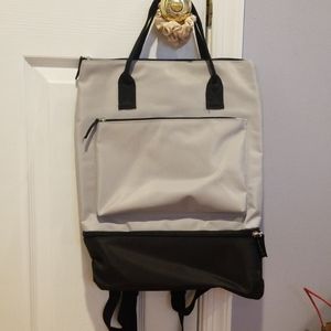 Never used tote/backpack with shoe compartment
